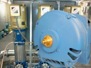 sgs cr series shaft grounding system installed on odp motor