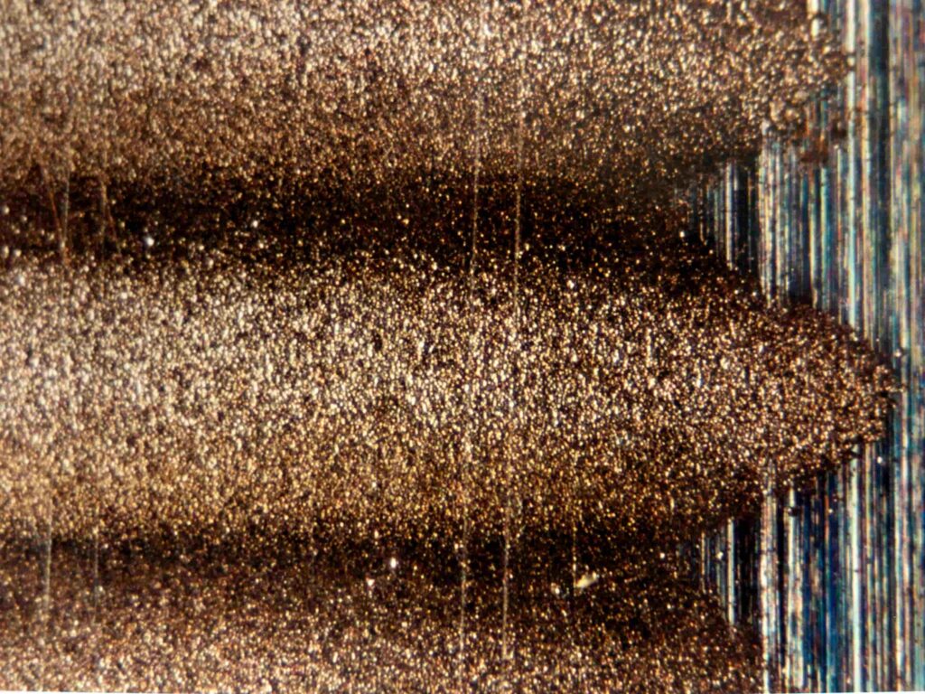 figure 2 microscopic of electrical bearing damage