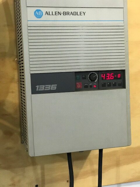 allen bradley variable frequency drive used during induction absorber test